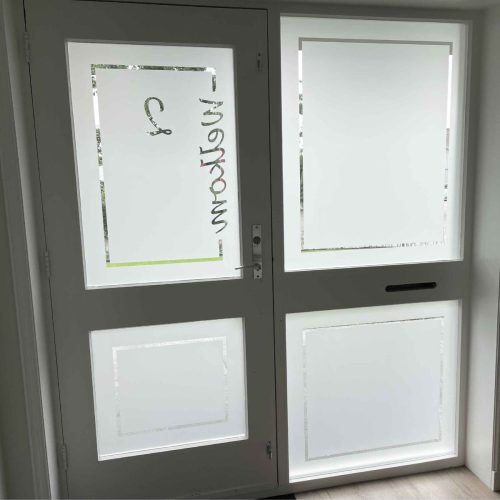 Privacy folie Welkom en huisnummer